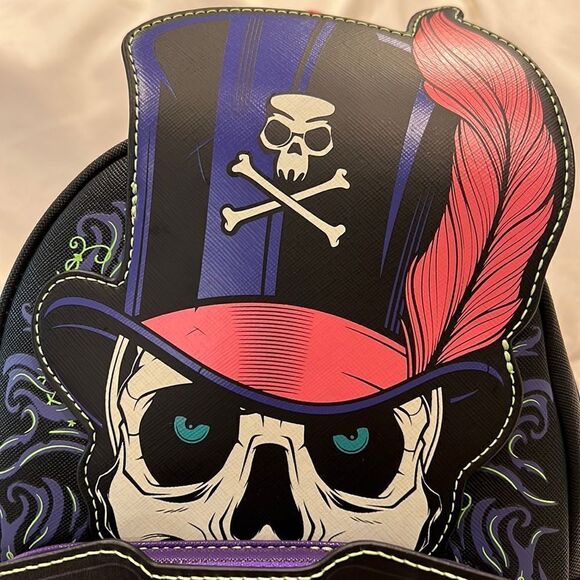 Loungefly Princess & The Frog Dr Facilier Glow Lenticular Mini Backpack & Wallet - Picture 4 of 17